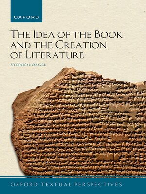 cover image of The Idea of the Book and the Creation of Literature